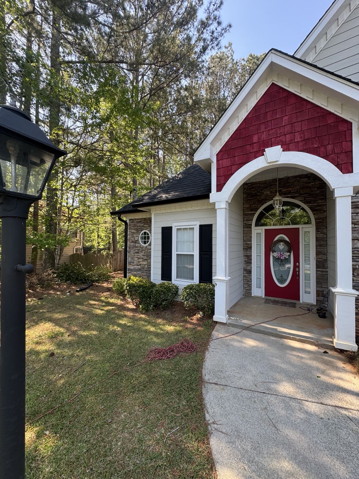 Completed Mr B's Gutters project 1 — seamless gutters, downspouts and roofline work on a Metro Atlanta property