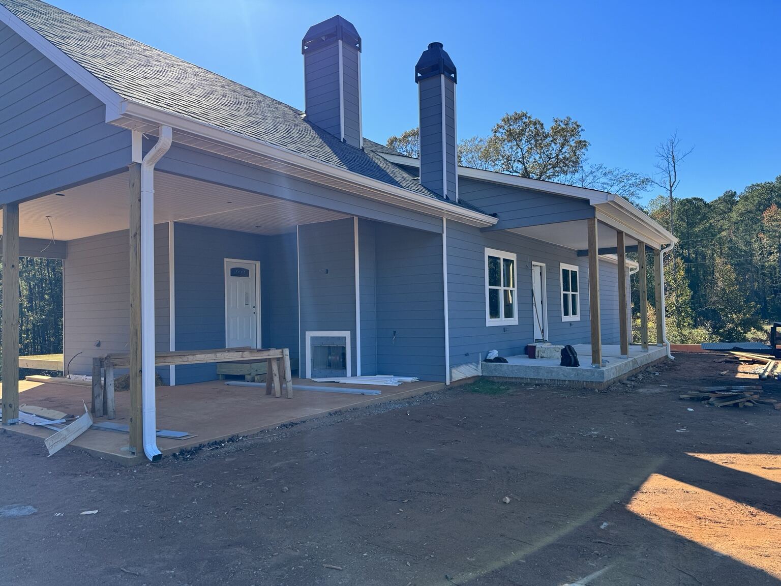 Completed Mr B's Gutters project 6 — seamless gutters, downspouts and roofline work on a Metro Atlanta property