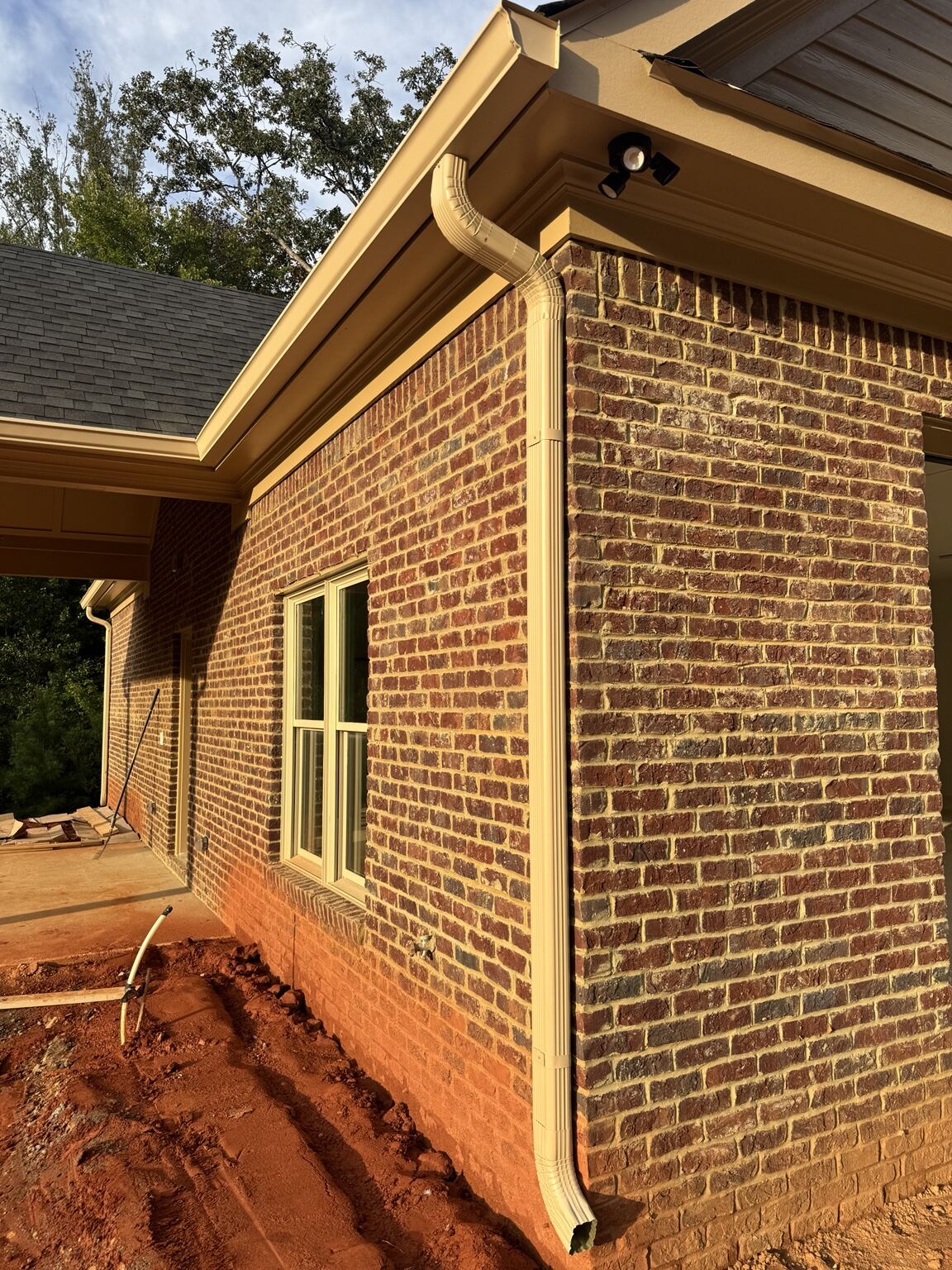 Completed Mr B's Gutters project 9 — seamless gutters, downspouts and roofline work on a Metro Atlanta property