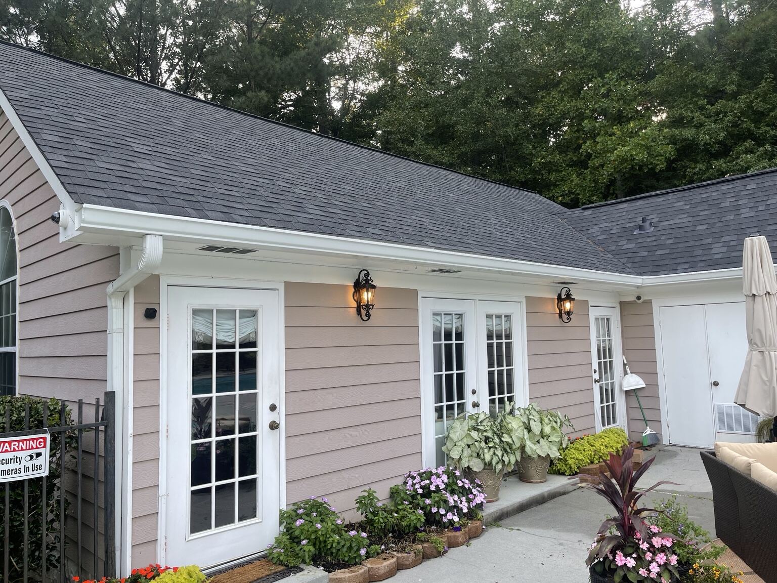 Completed Mr B's Gutters project 10 — seamless gutters, downspouts and roofline work on a Metro Atlanta property