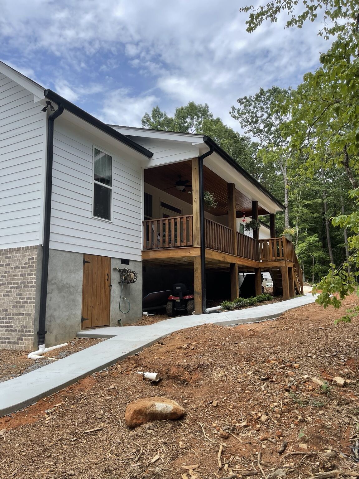 Completed Mr B's Gutters project 13 — seamless gutters, downspouts and roofline work on a Metro Atlanta property